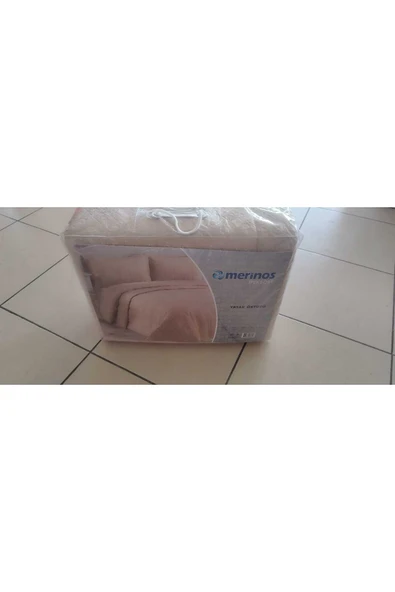 YÜNTEKS Merinos Yatak Örtüsü Çift Kişilik İpeksoft / Çeyizlik / Günlük Kullanım için Uygun/ Bej - Resim 2