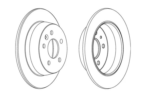 Mercedes Fren Diski Arka - Takım - Frd Ddf861c - Resim 1