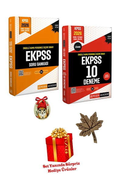 PeraMila Pegem Akademi 2026 E-kpss Soru Bankası 10 Deneme Seti Ekpss Pegem (HEDİYELİ) ürün görseli