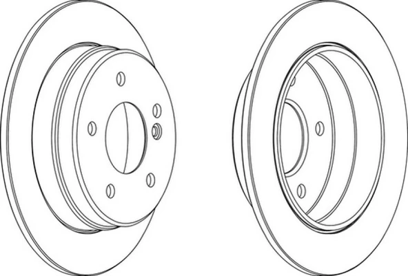 Mercedes Fren Diski Arka - Takım - Frd Ddf539 - Resim 1