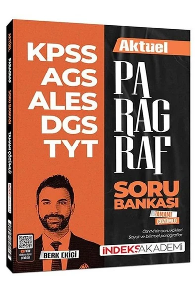 İndeks Akademi İndeks Akademi 2026 KPSS MEB-AGS ALES DGS TYT Aktüel Paragraf Soru Bankası Çözümlü - Berk Ekici İnde ürün görseli