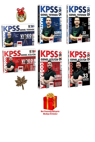 PeraMila 2026 KPSS Yargı Matematik ve Coğrafya Seti İlyas Güneş Engin Eraydın (4 HEDİYELİ) - Resim 2