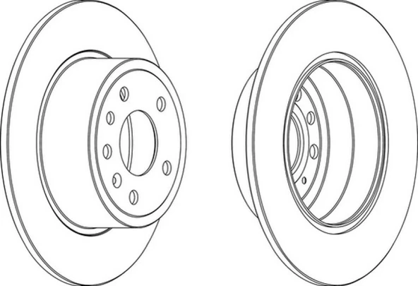 Opel Fren Diski Arka - Takım - Frd Ddf811 - Resim 1