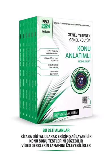 Pegem Akademi Yayıncılık 2026 Kpss Ön Lisans Konu Anlatımlı Modüler Set Genel Yetenek Genel Kültür (6 KİTAP) ürün görseli