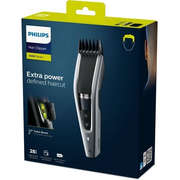 OUTLET Philips HC5630/15 Hair Clipper 5000 Series Yıkanabilir Saç Kesme Makinesi (BU ÜRÜN OUTLETTİR) ürün görseli 1