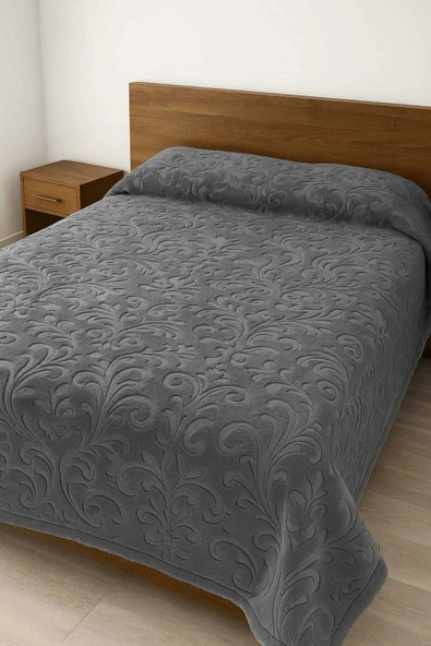 YÜNTEKS PADİŞAH VİZON EMBOS ÇİFT KİŞİLİK KUTULU BATTANİYE 220*240 - Resim 6