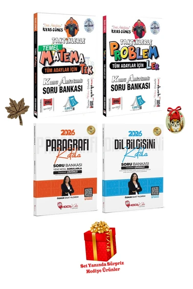 Hoca Kafası Yayınları 2026 Tüm Adaylar Için Hoca Kafası Öznur Saat Dilbilgisi Paragrafı Kafala & Taktiklerle Matematik ürün görseli