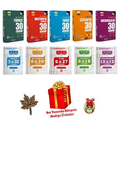 Pegem Akademi Yayıncılık 2026 Kpss Lisans Önlisans 181 Branş Deneme Seti Pegem Yayınları (4 HEDİYELİ) ürün görseli