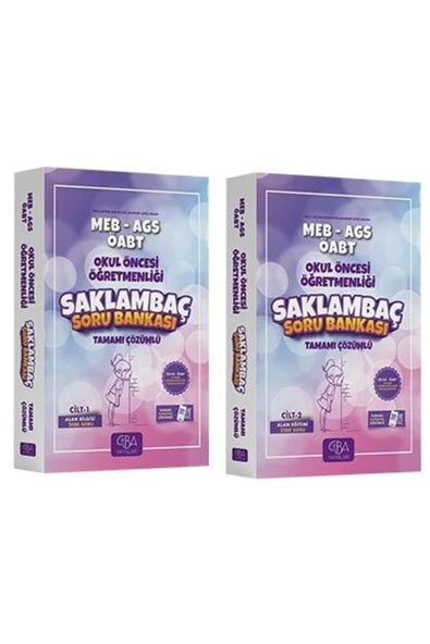 CBA Akademi CBA Yayınları ÖABT MEB-AGS Okul Öncesi Öğretmenliği Saklambaç Soru Bankası Set - Ahmet Çam CBA Yayın ürün görseli