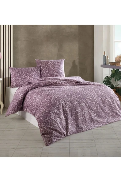 YÜNTEKS Kristal Ranforce Kutulu Nevresim Takımı Çift Kişilik Vital Petrol - Resim 2