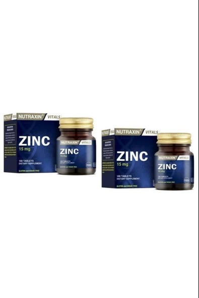 Nutraxin Zinc Sulphate 15 Mg 100 Tablet 2 Adet ürün görseli