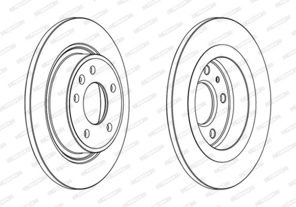 Opel Fren Diski Arka - Takım 16 İnch 292mm - Frd Ddf1871c - Resim 1