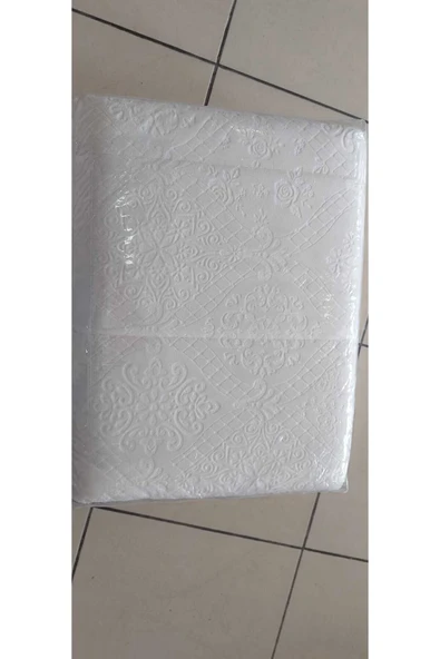 YÜNTEKS Merinos Yatak Örtüsü Çift Kişilik İpeksoft / Çeyizlik / Günlük Kullanım için Uygun/ Bej - Resim 6