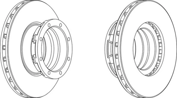 Mercedes Fren Diski Arka - Fren Diski Arka - Frd Fcr188a - Resim 1