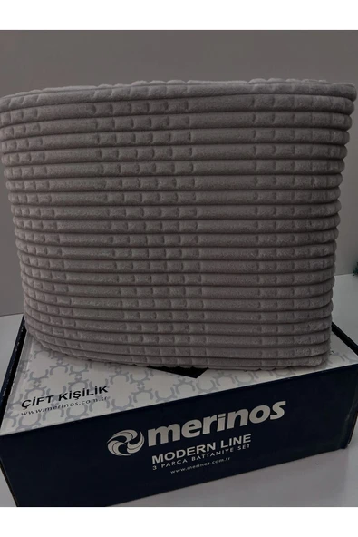 Merinos Modern Line 2 Parça Tek Kişilik Battaniye Seti - Resim 4