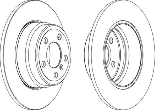 Bmw Fren Diski Arka - Adet - Frd Ddf1255c-1 - Resim 1