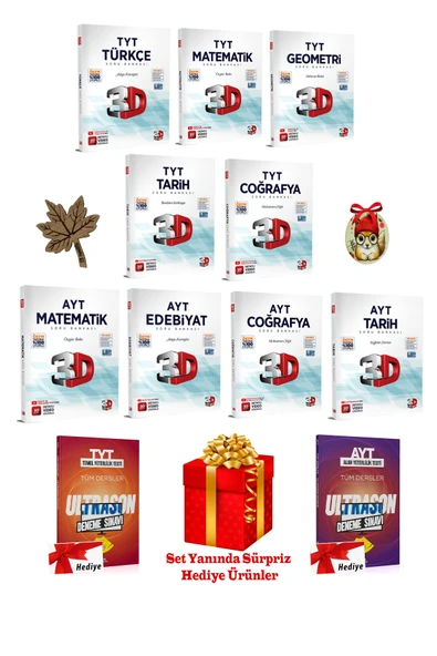 PeraMila 2026 TYT 3D Çözüm Soru Bankası Seti 2026 TYT Mega Set Hediyeli Tam Eşit Ağırlık ürün görseli