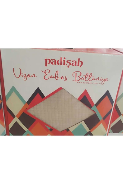 YÜNTEKS PADİŞAH VİZON EMBOS ÇİFT KİŞİLİK KUTULU BATTANİYE 220*240 - Resim 7