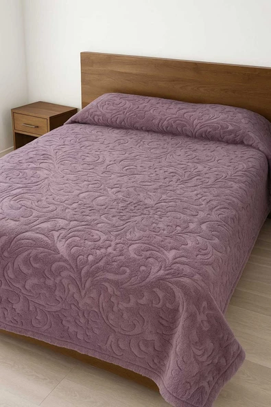 YÜNTEKS PADİŞAH VİZON EMBOS ÇİFT KİŞİLİK KUTULU BATTANİYE 220*240 - Resim 5