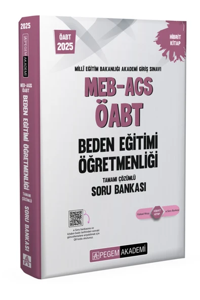Pegem Akademi Yayıncılık 2025 Meb Ags Öabt Beden Eğitimi Öğretmenliği Tamamı Çözümlü Soru Bankası ürün görseli