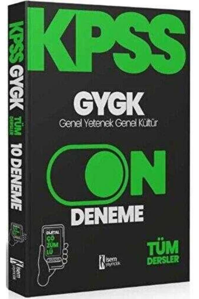 İsem Yayıncılık İsem Yayınları 2025 KPSS Genel Yetenek Genel Kültür 10 Paket Deneme Dijital Çözümlü ürün görseli