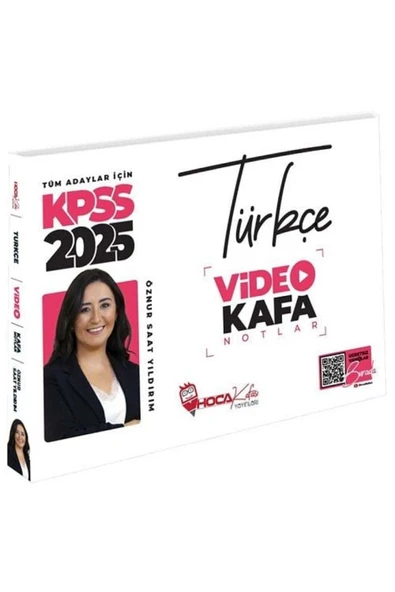 Hoca Kafası Yayınları Hoca Kafası 2025 Kpss Türkçe Video Kafa Notlar - Öznur Saat Yıldırım ürün görseli