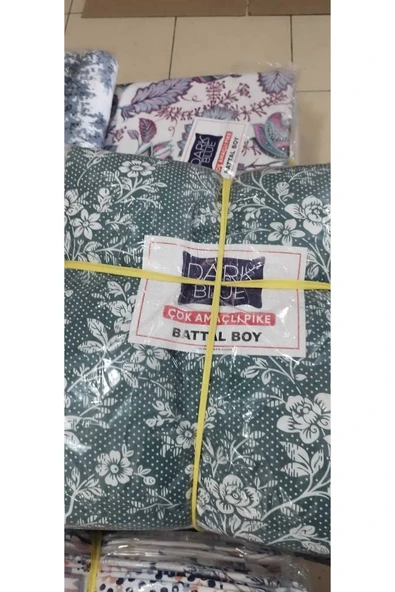 YÜNTEKS Pamuklu Çok Amaçlı Yatak Örtüsü , Kapitoneli Pike Çift Kişilik - Resim 2