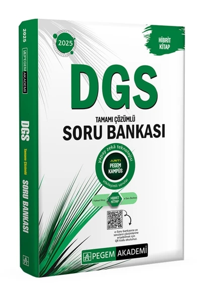 Pegem Akademi Yayıncılık 2025 DGS Tamamı Çözümlü Soru Bankası ürün görseli