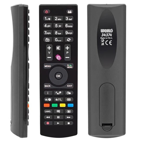 HEY 40143 Vestel SEG Regal Yuvarlak Göbek Mini Uyumlu LCD LED TV Kumanda ürün görseli 1