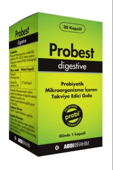 Probest Probiyotik Digestive 20 Kapsül ürün görseli