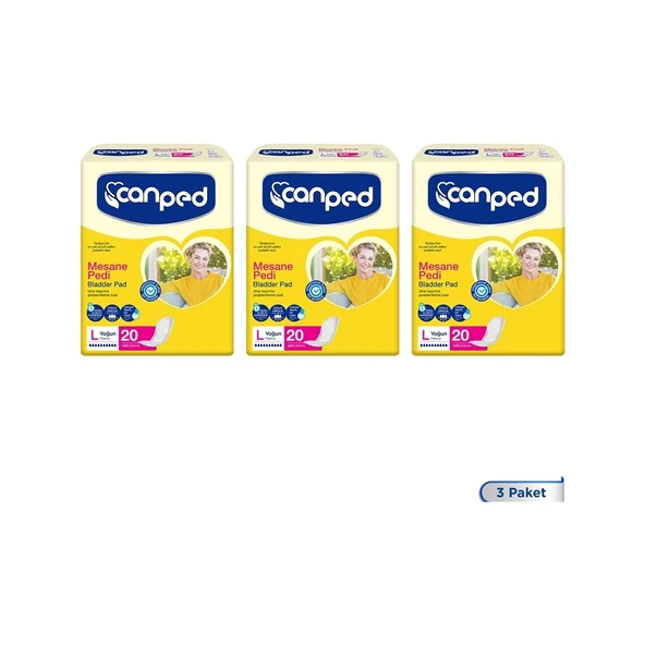 Canped Yoğun Emici Mesane Pedi - Sızmayı Önleyen, 60 Adet, L Beden ürün görseli 1