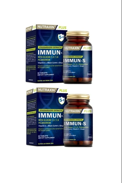 Nutraxin Immun-S 60 Tablet 2 Adet ürün görseli