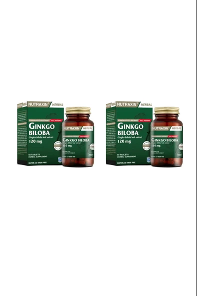 Nutraxin Ginkgo Biloba 60 Kapsül 2 Adet ürün görseli