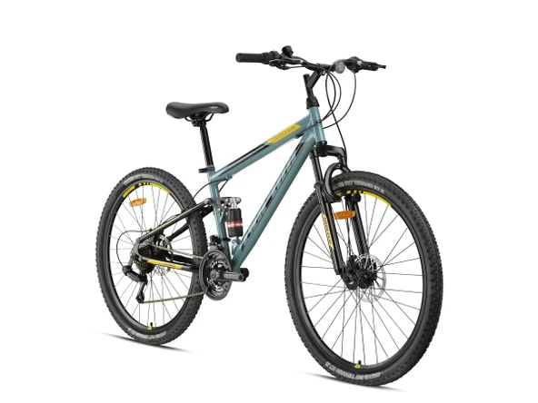 HUNTER - 26" - MTB - 16' - 21 Vites - M.Disc - Nardo Gri-Siyah/Sarı ürün görseli