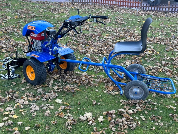 DALAZ, Fırtına 310 7 Hp Marşlı Çapa MAKİNASI UYUMLU MAVİ TAŞIMA SELESİ,MİNİ RÖMORK - Resim 2