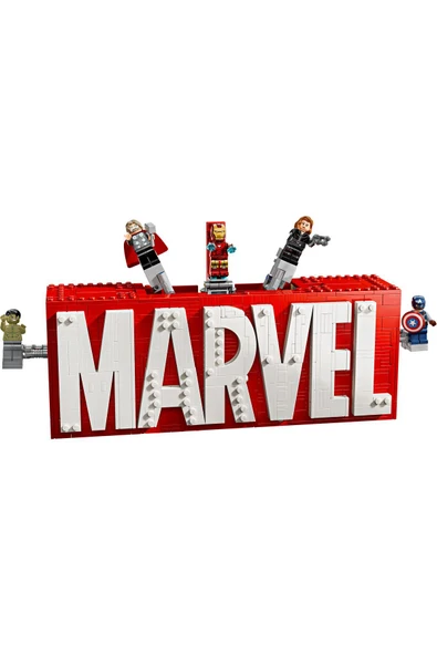 LEGO ® Marvel: MARVEL Logosu ve Minifigürleri 76313 – Yapım Seti (931 Parça) - Resim 2
