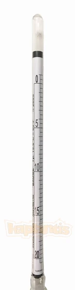 Eurodensimeter 0-20 Bomemetre Hidrometre 250ml Cam Mezür ve GM1311 Prob Termometre Seti Kaliteli - Resim 2
