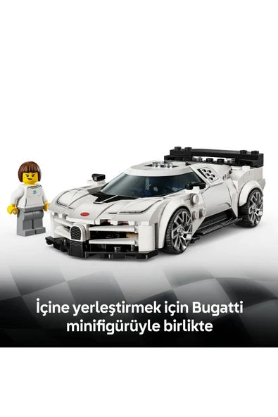 LEGO ® Speed Champions Bugatti Centodieci Hiper Spor Araba 77240 - 9+ Araba Oyuncak Yapım Seti (291P) - Resim 8