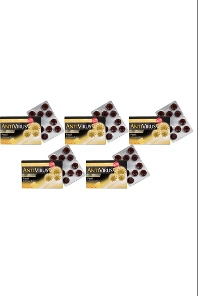 Cistus Antivirüs Ballı Limonlu Pastil 10'lu 5 Adet ürün görseli
