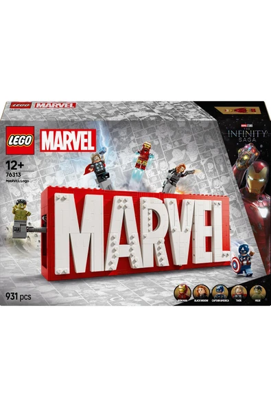 LEGO ® Marvel: MARVEL Logosu ve Minifigürleri 76313 – Yapım Seti (931 Parça) - Resim 7