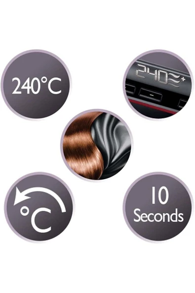 Remington S9600 Silk İpek Proteinli Seramik Plaka Saç Düzleştirici - Resim 2