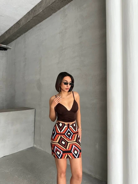 Etnik desen etek s25470 - Resim 4