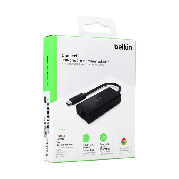 Belkin INC012BTBK USB Type-C 2.5 GB Ethernet Adaptörü, USB, Thunderbolt 3 ve 4, LAN Ağ Adaptörü, MacBook Pro/Air, iPad Pro, XPS, Surface ve Diğer USB-C Aygıtlarıyla Uyumlu - Resim 5