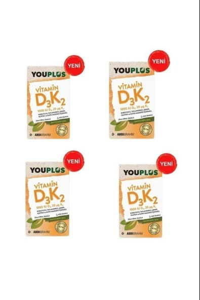 Youplus Vitamin D3K2 20 ml 4 Adet ürün görseli