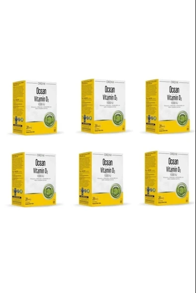 Ocean Vitamin D3 1000 IU Sprey 6 Adet ürün görseli