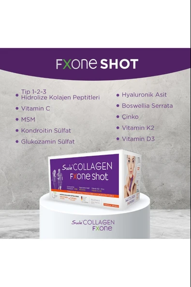 Suda Collagen Fxone Shot Orange 40 ml x 30 Shot 2 Adet - Resim 3
