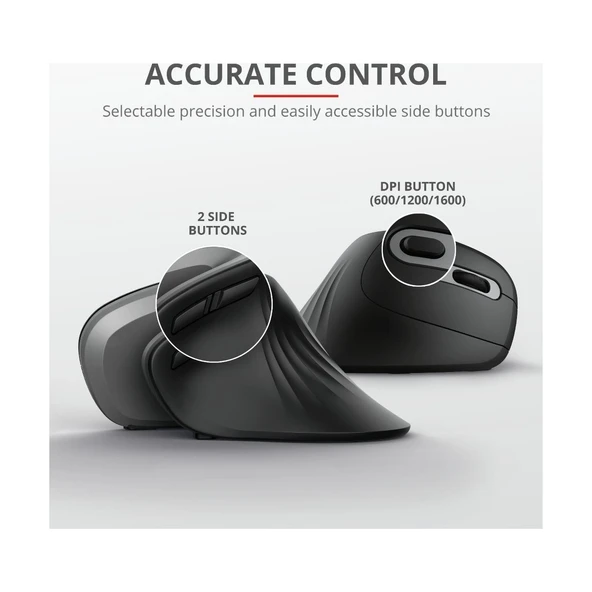 Trust 23507 Verro Ergonomik Mouse - Resim 4