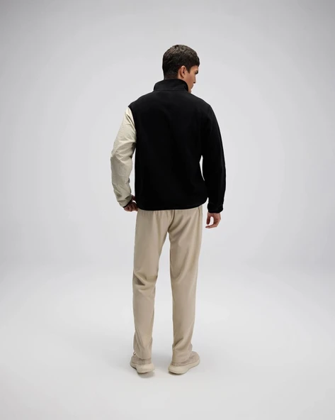 Ellesse EM519-BK Erkek Yarım Fermuarlı Siyah Sweat - Resim 6