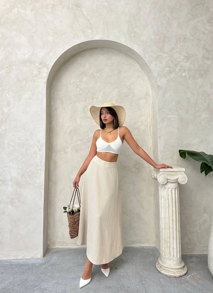 Uzun astarlı etek - Resim 5