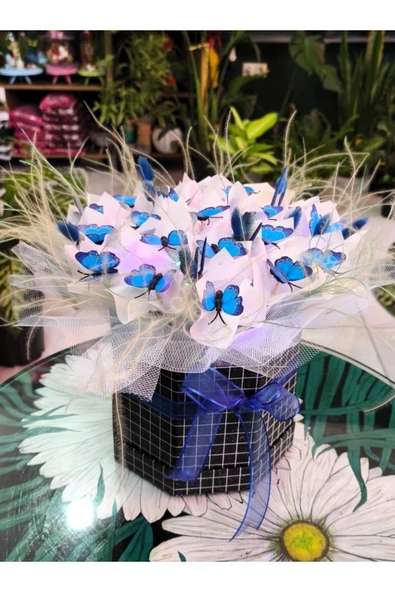 KUTUDA KELEBEK HEDİYELİK PERİ LEDLİ SEVDİKLERİNİZE ÖZEL GÜN HEDİYESİ - Resim 3